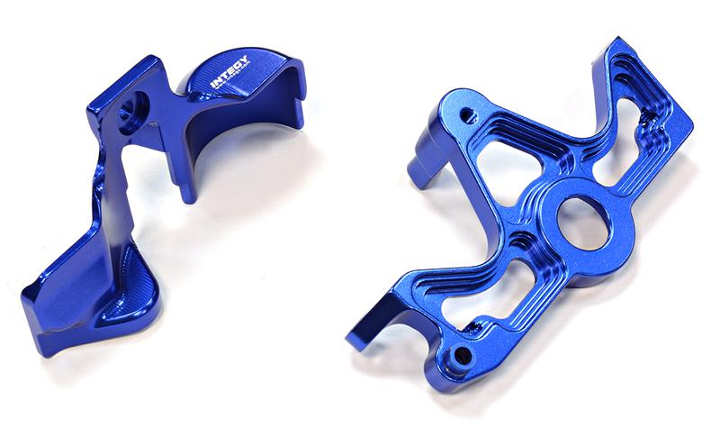 C25810BLUE Billet Machined Motor Plate Set for Traxxas 1/10 Telluride 4X4 Trail Rig - Image 1
