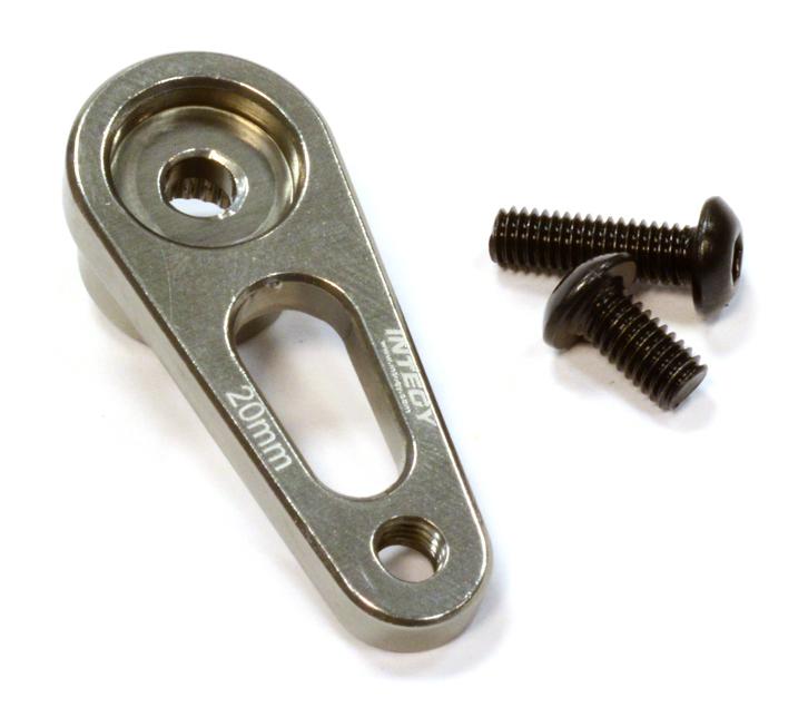 C25839GUN Billet Machined Alloy Servo Horn 23T for KO & JR Servo (r=20mm) - Image 1