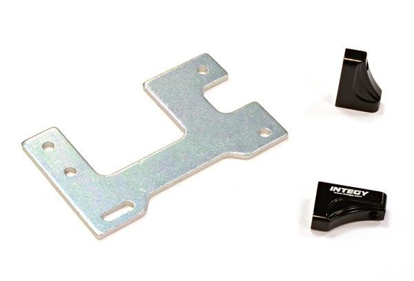 C25844BLACK Billet Machined Servo Mount Set for Custom 1/14 Semi-Tractor Truck - Image 1