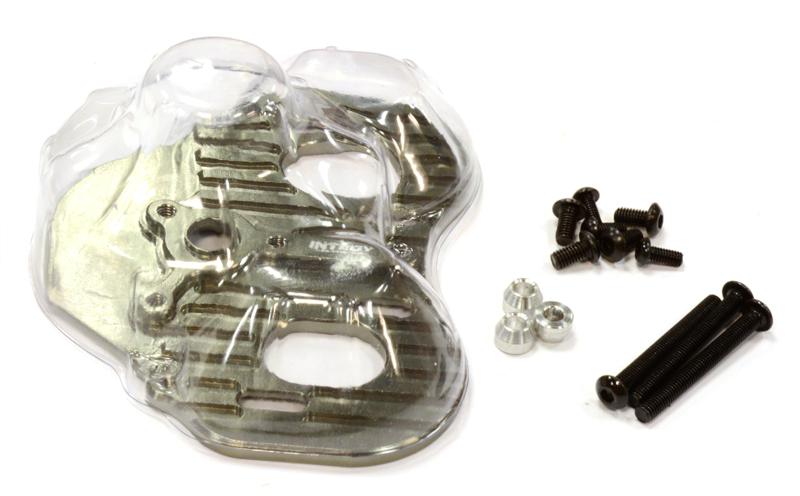 C25851GUN Billet Machined Twin Motor Mount Plate for Axial 1/10 SCX-10 Scale Crawler - Image 1