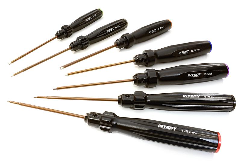 C25856 7-Piece Heavy-Duty Allen Wrench Set with 19mm O.D. Handle - Hex Tools - Image 1