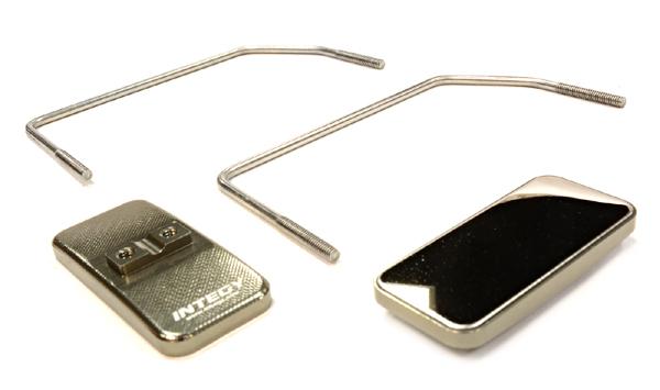 C25879GUN Billet Machined Side Mirror Set for Custom 1/14 Semi-Tractor Truck - Image 1