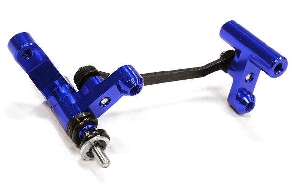 C25885BLUE Billet Machined Steering Bellcrank for Traxxas LaTrax Rally 1/18 Scale - Image 1