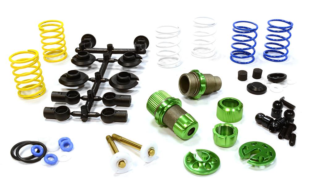 C25910GREEN XSR11 Competition 52-55mm Racing Shock (2) for 1/10 Touring Car & Drift Car - Image 1