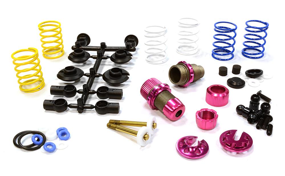 C25910PINK XSR11 Competition 52-55mm Racing Shock (2) for 1/10 Touring Car & Drift Car - Image 1