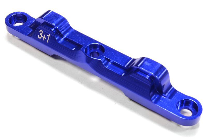 C25954BLUE Billet Machined 3+1 Rear Arm Mount for Associated RC10B5 Buggy - Image 1
