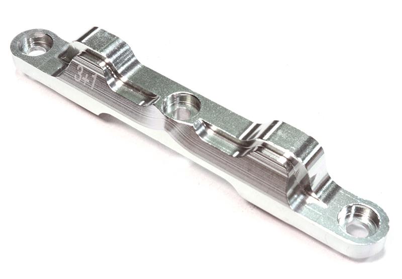 C25954SILVER Billet Machined 3+1 Rear Arm Mount for Associated RC10B5 Buggy - Image 1