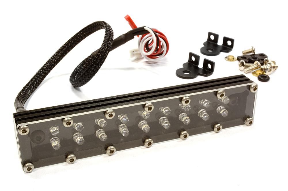 C25969 T11 Realistic Roof Top Spot Blue/White LED (2X9) Light Set W=103mm - Image 1