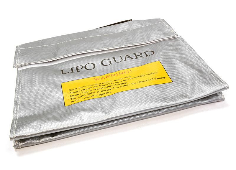 C26047SILVER LiPo Guard Large Battery Bag (240x180x60mm) for Charging and Storage - Image 1