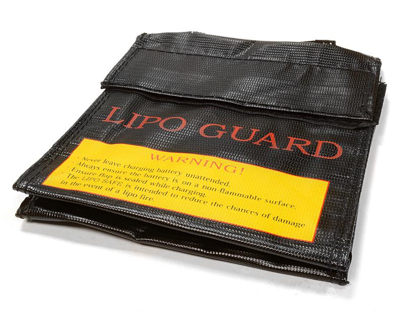 C26049BLACK LiPo Guard Small Battery Bag (150x150x40mm) for Charging and Storage - Image 1