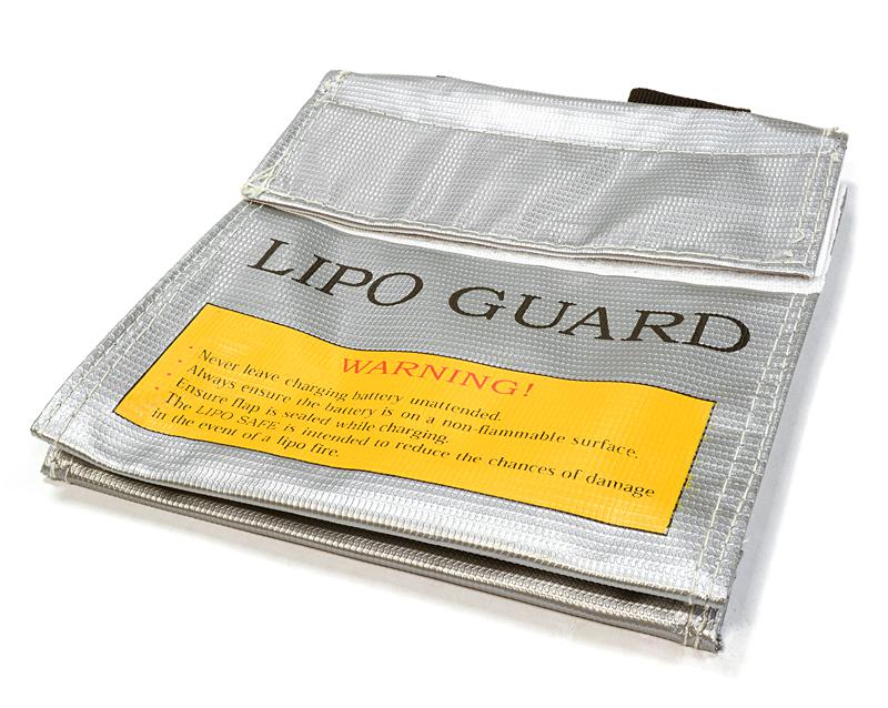 C26049SILVER LiPo Guard Small Battery Bag (150x150x40mm) for Charging and Storage - Image 1