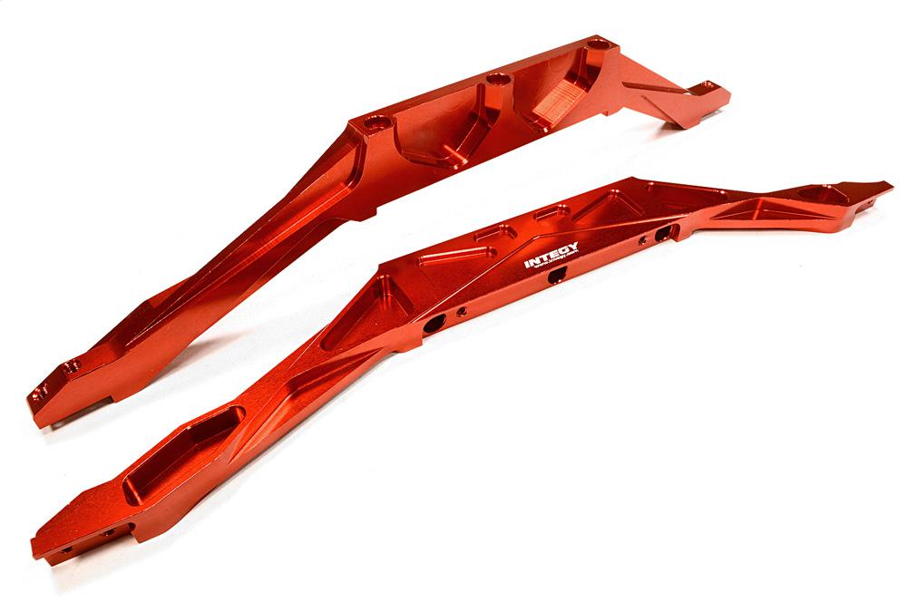 C26066RED Billet Machined Chassis Brace (2) for Traxxas 1/10 Scale E-Maxx Brushless 3921 - Image 1