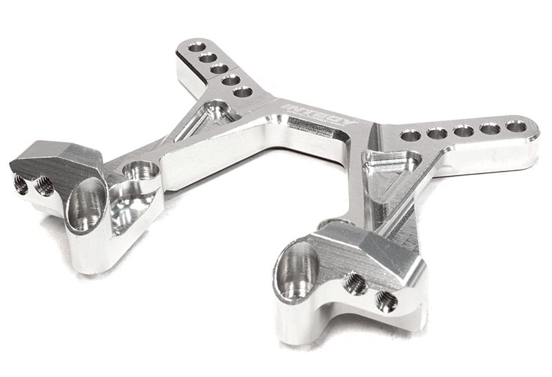 C26083SILVER Billet Machined Front Shock Tower for Associated RC10B5 & B5M (ASC90003) - Image 1
