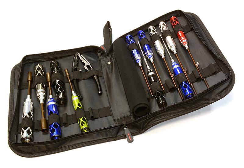 C26094 16pcs Competition Tool Set w/ Carrying Bag for 1/8 & 1/10 Size Monster Truck - Image 1