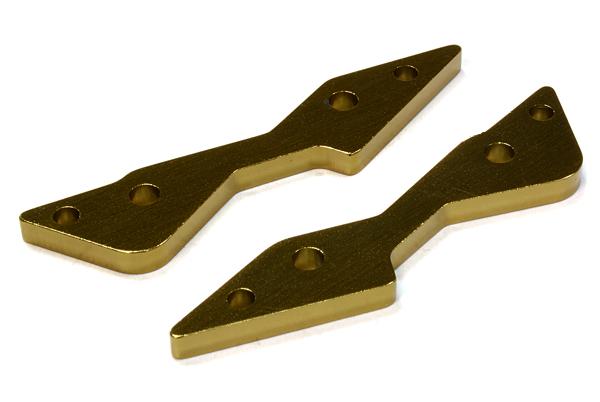 C26101BRONZE Billet Machined Rear Upper Shock Mount Plates for Axial 1/10 Yeti Rock Racer - Image 1