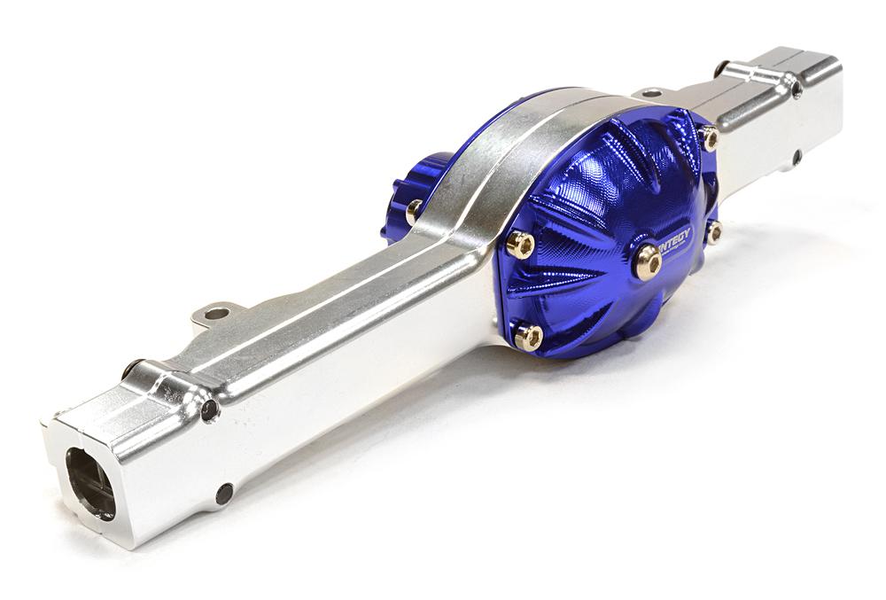C26108BLUE Billet Machined Realistic Rear Axle Case for Tamiya Scale Off-Road CC01 - Image 1