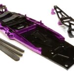 Billet Machined Complete LCG Chassis Conversion Kit for Traxxas 1/10 Slash 2WD