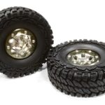 Billet Machined 6H Spoke ST 1.9 Wheel & Tire (2) for Scale Crawler (O.D.=113mm)