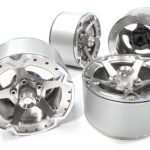 High Mass 2.2 Size Alloy S5 Spoke Beadlock Wheel (4) for Scale Off-Road Crawler