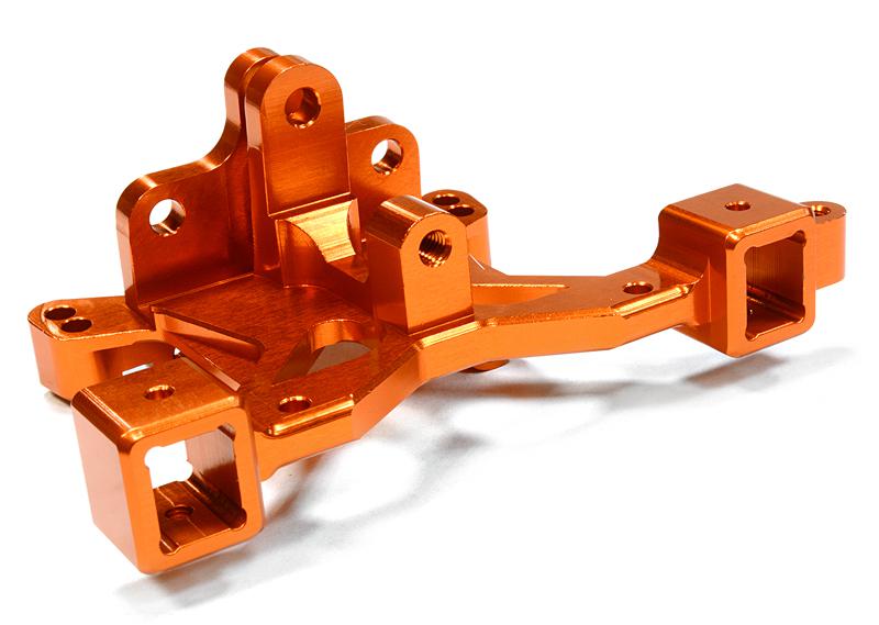 C26198ORANGE Billet Machined Rear Body Post Tower & Pin Mount for Traxxas 1/10 Scale Summit - Image 1