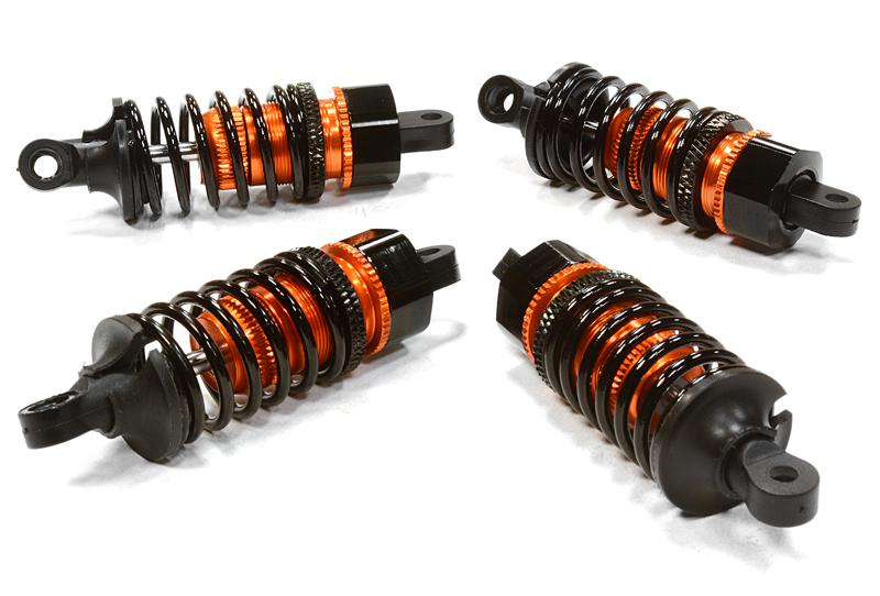 C26292ORANGE Billet Machined Shock Set for HPI 1/10 Sprint 2 On-Road - Image 1