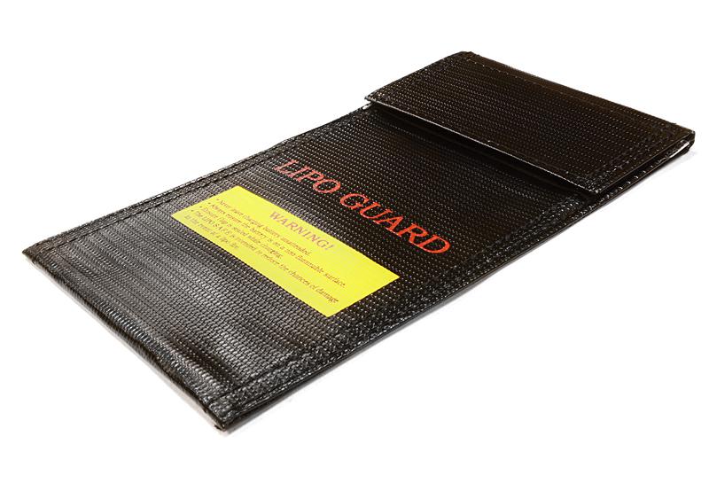 C26347BLACK LiPo Guard X-Small Battery Bag for Charging and Storage - Black (100x200mm) - Image 1