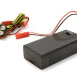 Plastic Battery Box w/ 5pcs 5mm Size LED Light