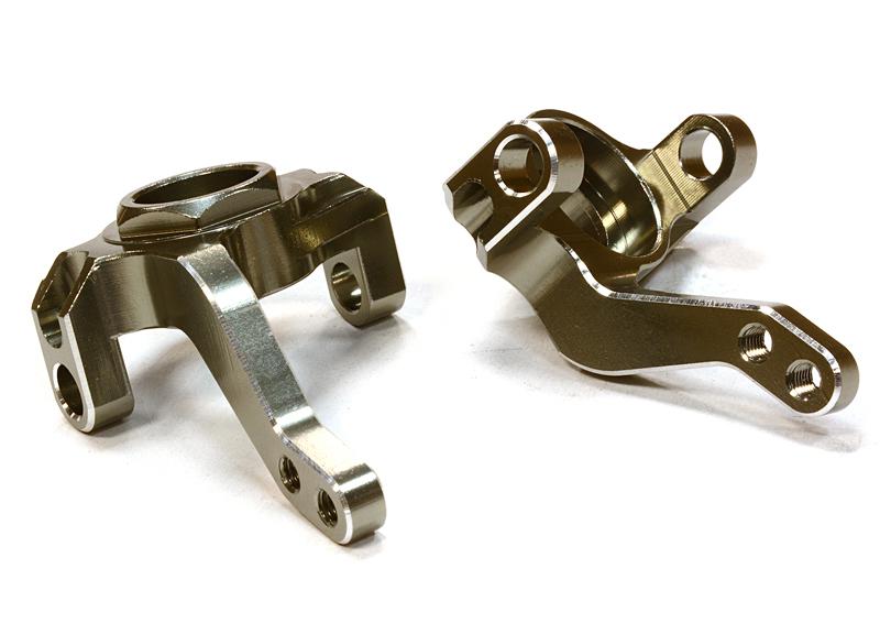 C26355GUN Billet Machined Steering Blocks for Axial SCX-10, Dingo, Honcho & Jeep - Image 1