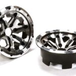 Billet Machined 6 Spoke Outside Half Wheel (2) for 1/10 Axial Yeti Rock Racer