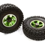 Billet Machined S5 Spoke 1.9 Wheel & Tire Set (2) for Scale Crawler (O.D.=113mm)