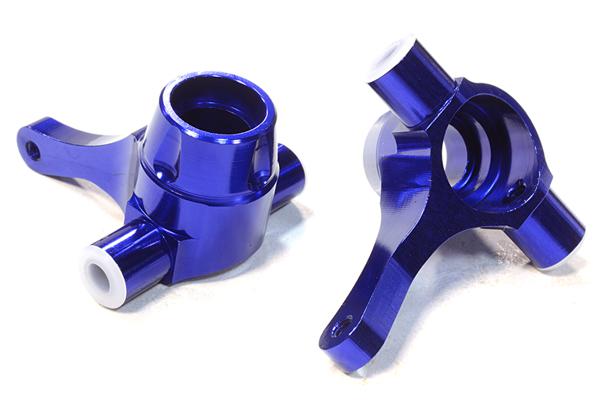C26389BLUE Billet Machined Hub Carriers for HPI 1/10 Scale Crawler King - Image 1