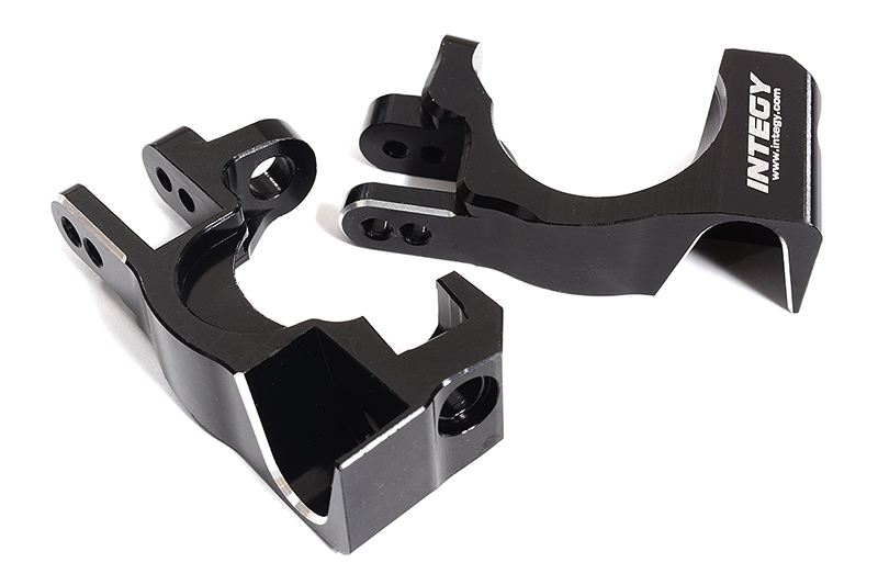 C26402BLACK Billet Machined Caster Blocks for Traxxas 1/10 Slash 4X4 & Rustler 4X4 6832 - Image 1