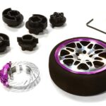 Dual 8 Spoke Steering Wheel Set for Most HPI, Futaba, Airtronics, Hitec & KO