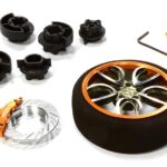 V10 Spoke Steering Wheel Set for Most HPI, Futaba, Airtronics, Hitec & KO