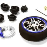 Dual 6 Spoke Steering Wheel Set for Most HPI, Futaba, Airtronics, Hitec & KO