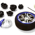 Dual 6 Spoke Steering Wheel Set for Most HPI, Futaba, Airtronics, Hitec & KO