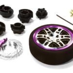 Dual 6 Spoke Steering Wheel Set for Most HPI, Futaba, Airtronics, Hitec & KO