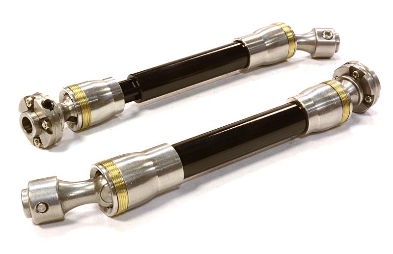 C26430BLACK Billet Machined Stainless Steel Center Drive Shafts for Axial Wraith 2.2 Crawler - Image 1