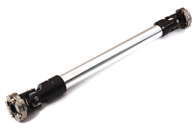 C26437SILVER Machined Universal Drive Shaft 148-176mm for Custom 1/14 Semi-Tractor Truck - Image 1