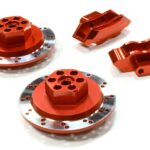 Realistic Alloy Machined Rear Brake Hex Hub Set for HPI 1/10 Scale E10 On-Road