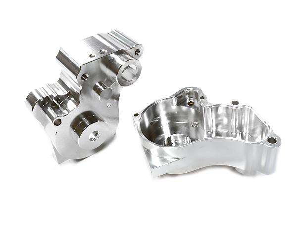 C26485SILVER Billet Machined Center Gearbox for Vaterra Twin Hammers 1.9 Rock Racer - Image 1