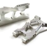 Machined Silver Lower Suspension Arms for TRX LaTrax Teton 1/18 Monster Truck