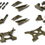 Stage 1 Billet Machined Suspension Upgrade for Traxxas 1/10 Slash 4X4 LCG - Grey