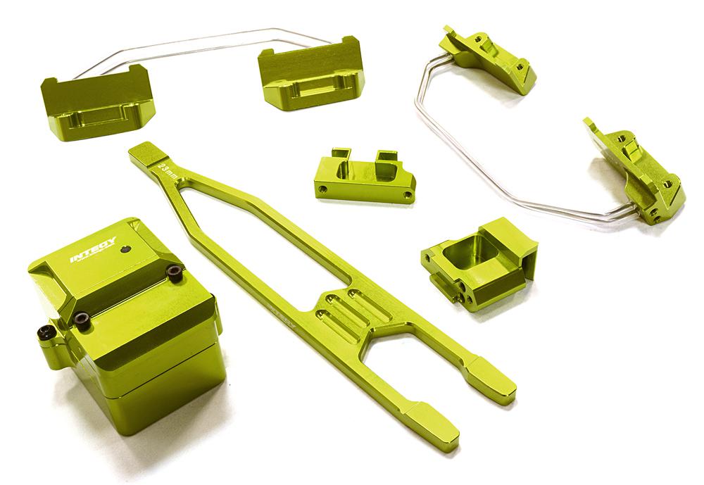 C26522GREEN Billet Machined Stage 2 Conversion Kit for Traxxas 1/10 Slash 4X4 LCG - Image 1