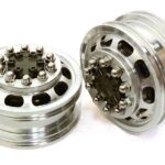 Billet Machined Alloy T5 Front Wheel Set for Hex Type 1/14 Scale Tractor Trucks