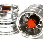 Machined Alloy T6 Rear Dually Wheel (2) for Tamiya 1/14 Scale Tractor Trucks