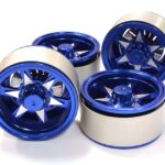 1.9 Size Billet Machined Alloy 6V Spoke Wheel(4)High Mass Type for Scale Crawler