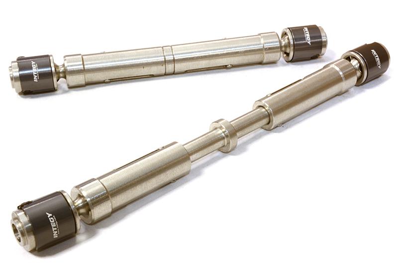 C26644GUN Billet Machined Steel Center Drive Shaft Set for SCX-10 Dingo, Honcho & Jeep - Image 1