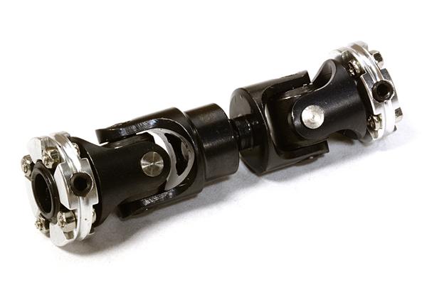 C26652SILVER Billet Machined Universal Drive Shaft 45-50mm for Custom 1/14 Semi-Tractor Truck - Image 1