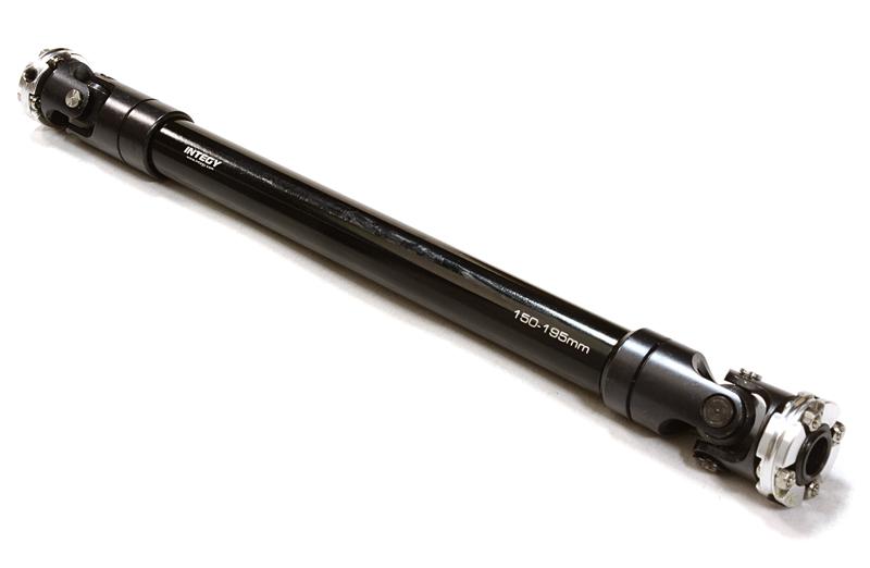 C26658SILVER CNC Machined Universal Drive Shaft 150-195mm for Custom 1/14 Semi-Tractor Truck - Image 1